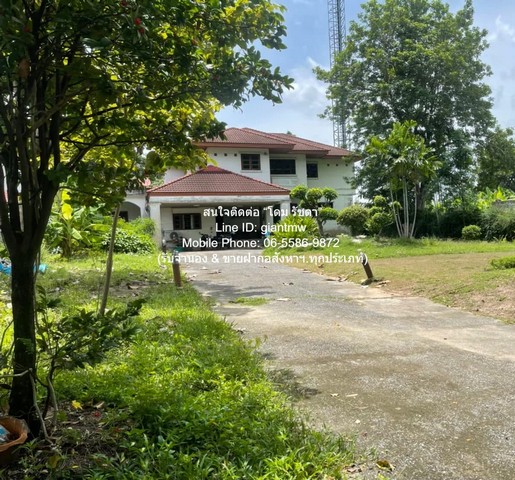 ให้เช่าบ้านหรู 2 ชั้น พร้อมที่ดิน 336 ตร.ว. ติดทะเลสาบ และสนามกอล์ฟ ม.เมืองเอก รังสิต (ใกล้สนามบินดอนเมือง)